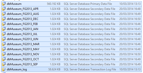 DB File Listing