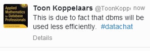 Koppelaars Not Using Database Efficiently
